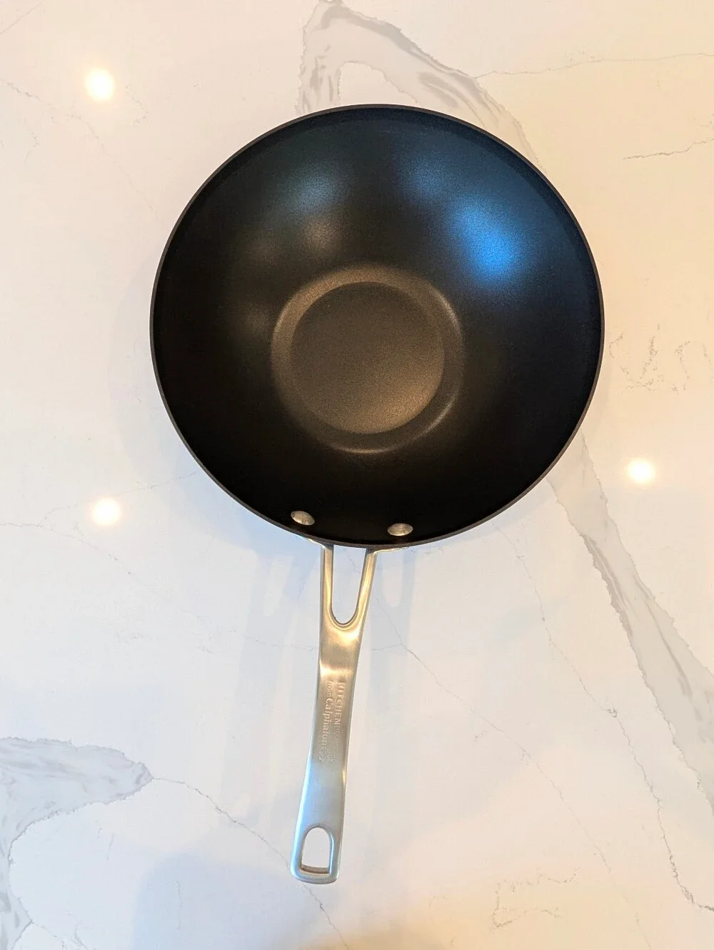 Calphalon Wok with Brushed Silver Handle